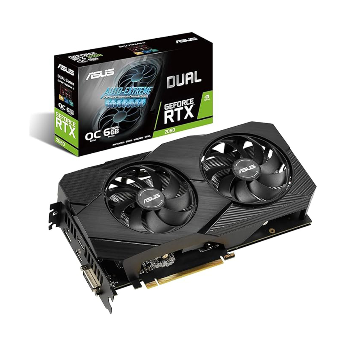 美品 ASUS GeForce RTX 2060 Turbo 6GB ASUS Turbo GeForce RTX™ 2060 6GB GDDR6, 1920 Cuda Cores