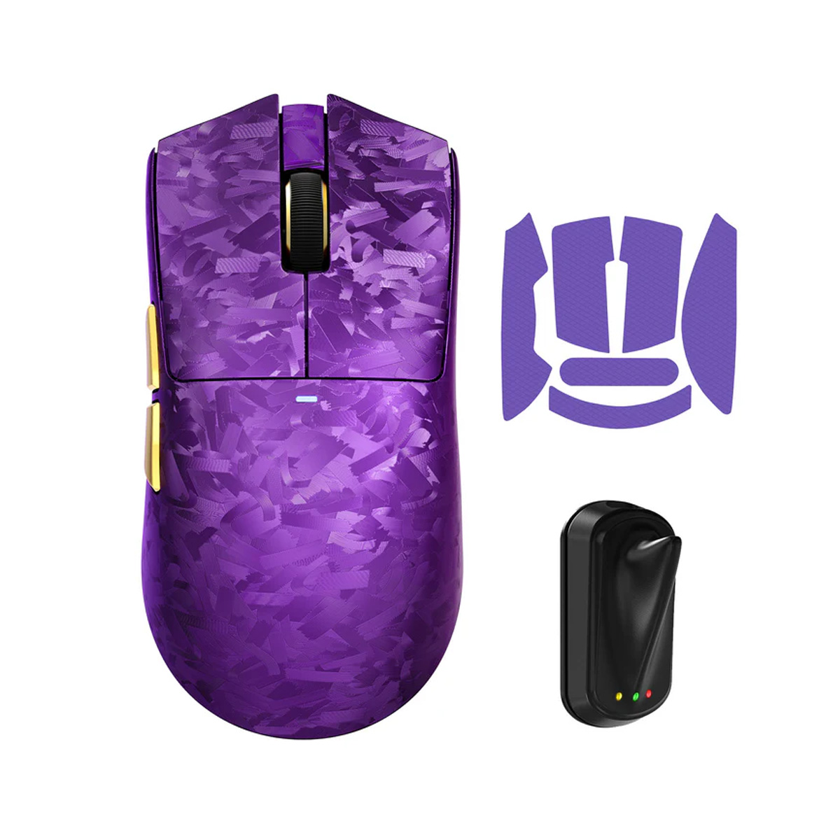 ATTACK SHARK X11 ULTRA Carbon Fiber Wireless 8K Gaming Mouse - Purple